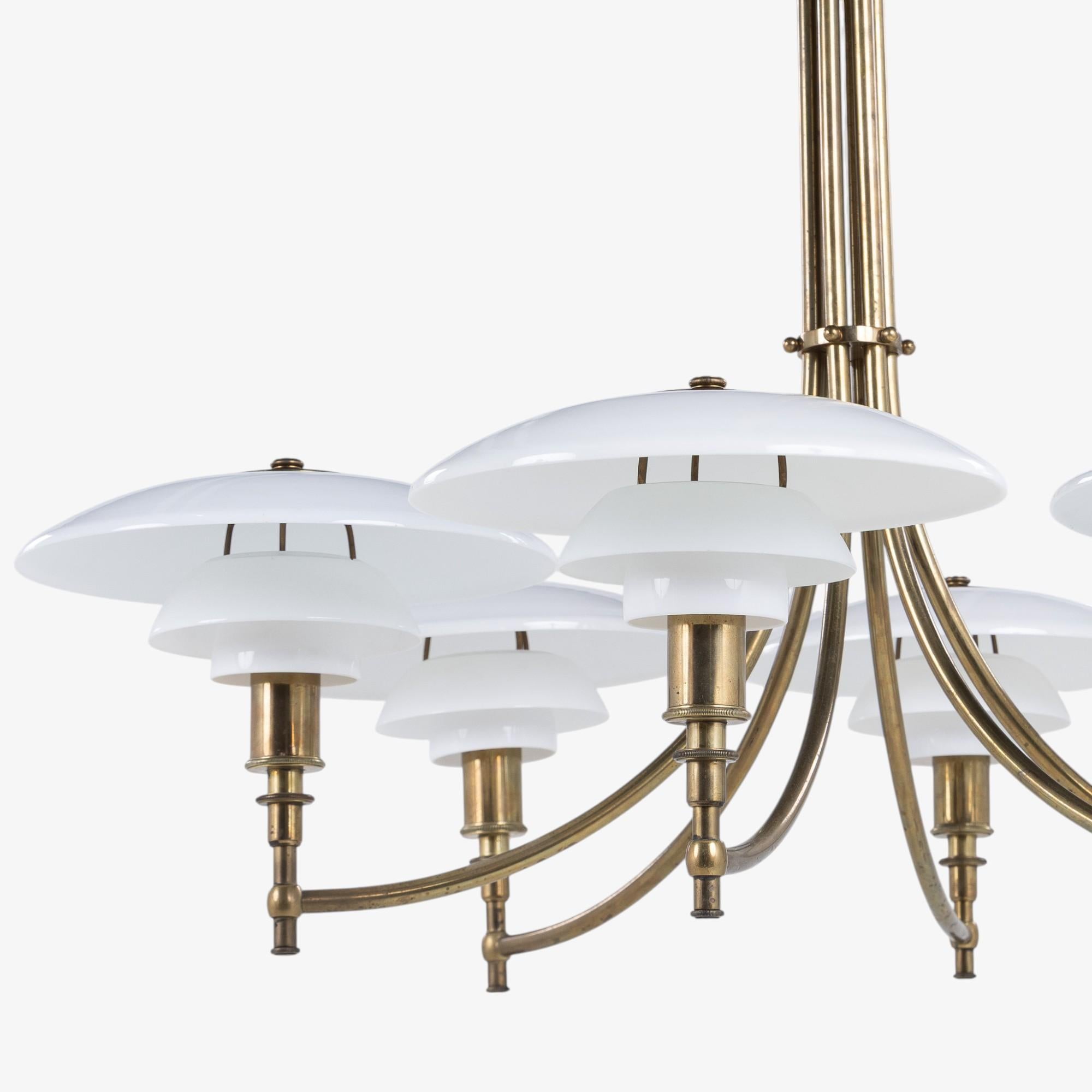 Danish PH 3/2 - 'Anchor' chandelier by Poul Henningsen For Sale