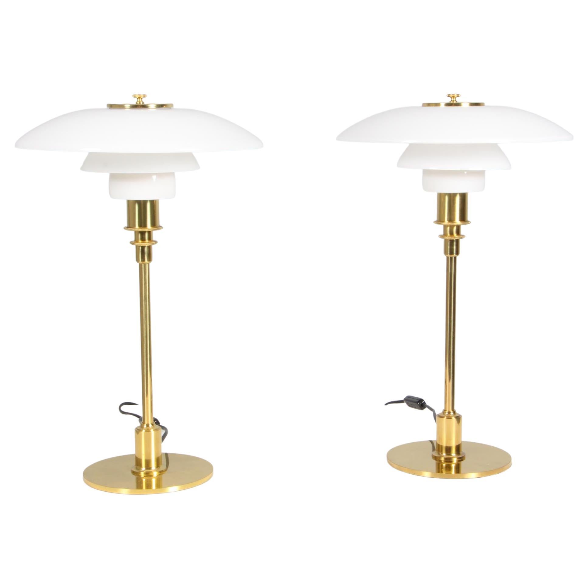 PH 3/2  brassTable Lamps by Poul Henningsen. Annivesary edition