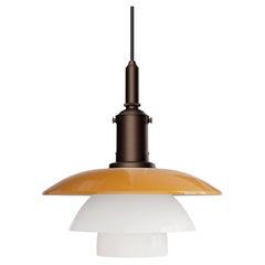 'PH 3/3 Centenary Edition' Amber Glass and Brass Pendant Lamp for Louis Poulsen