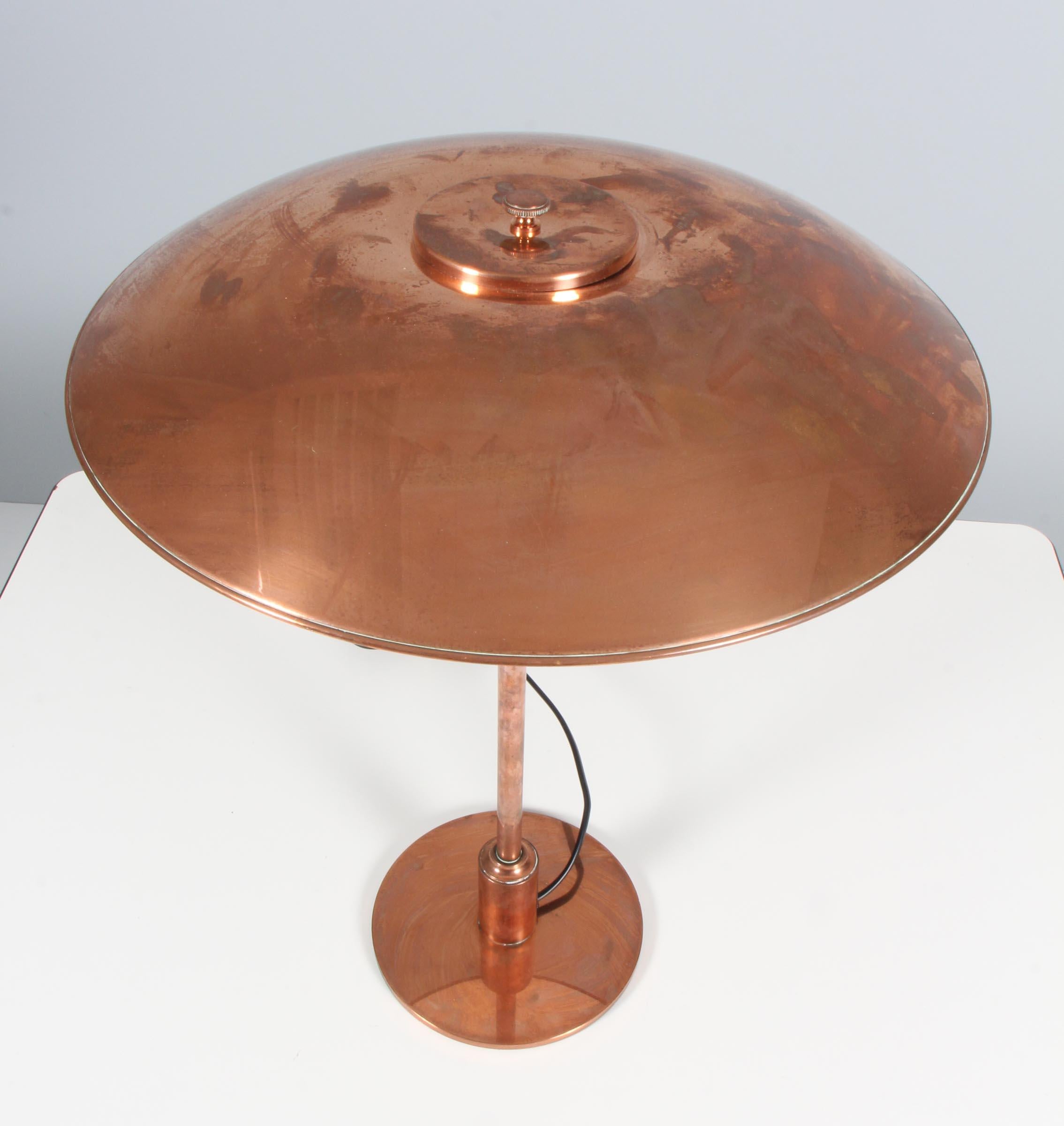 PH 3, 5/2, 5 Copper Table Lamp by Poul Henningsen 1