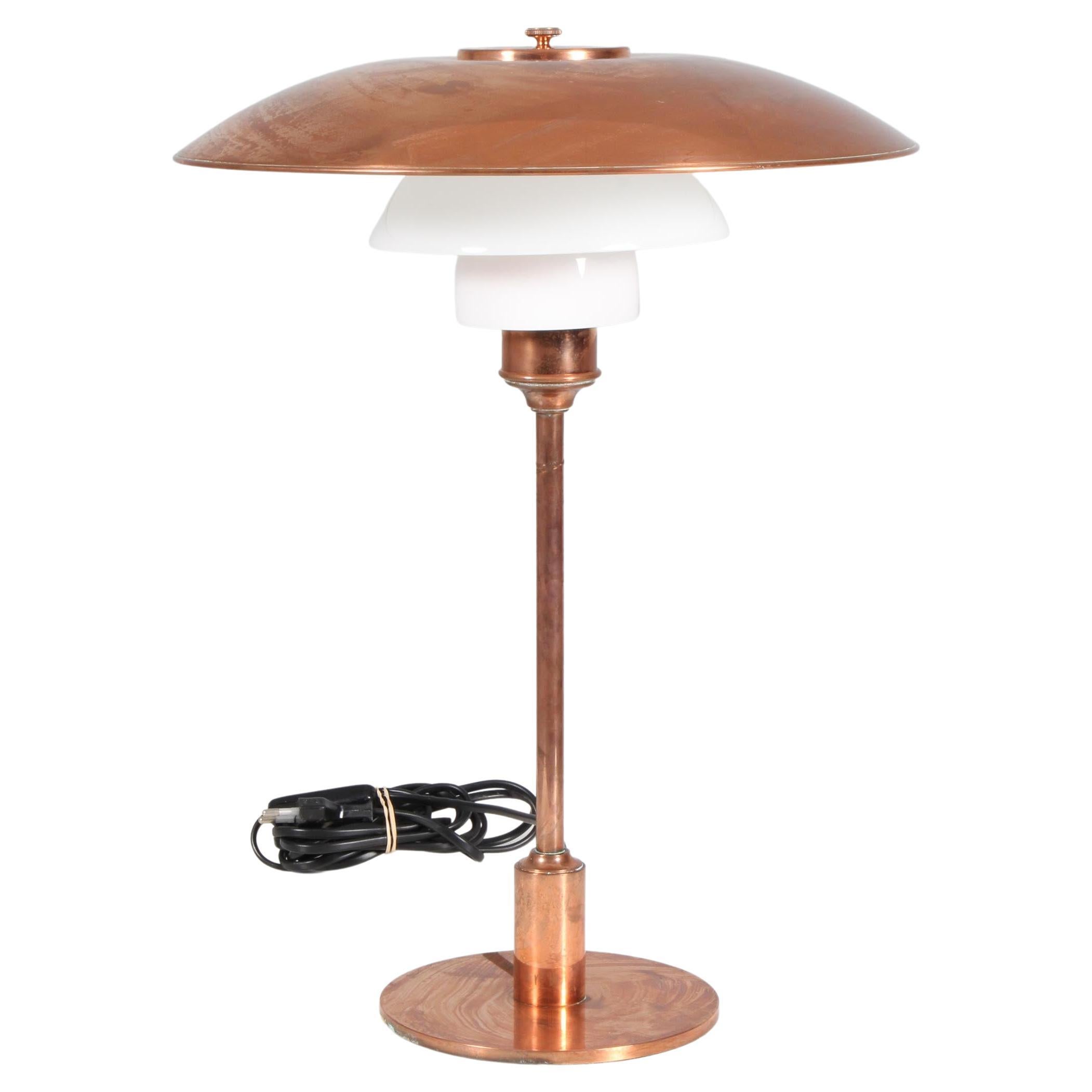 PH 3, 5/2, 5 Copper Table Lamp by Poul Henningsen