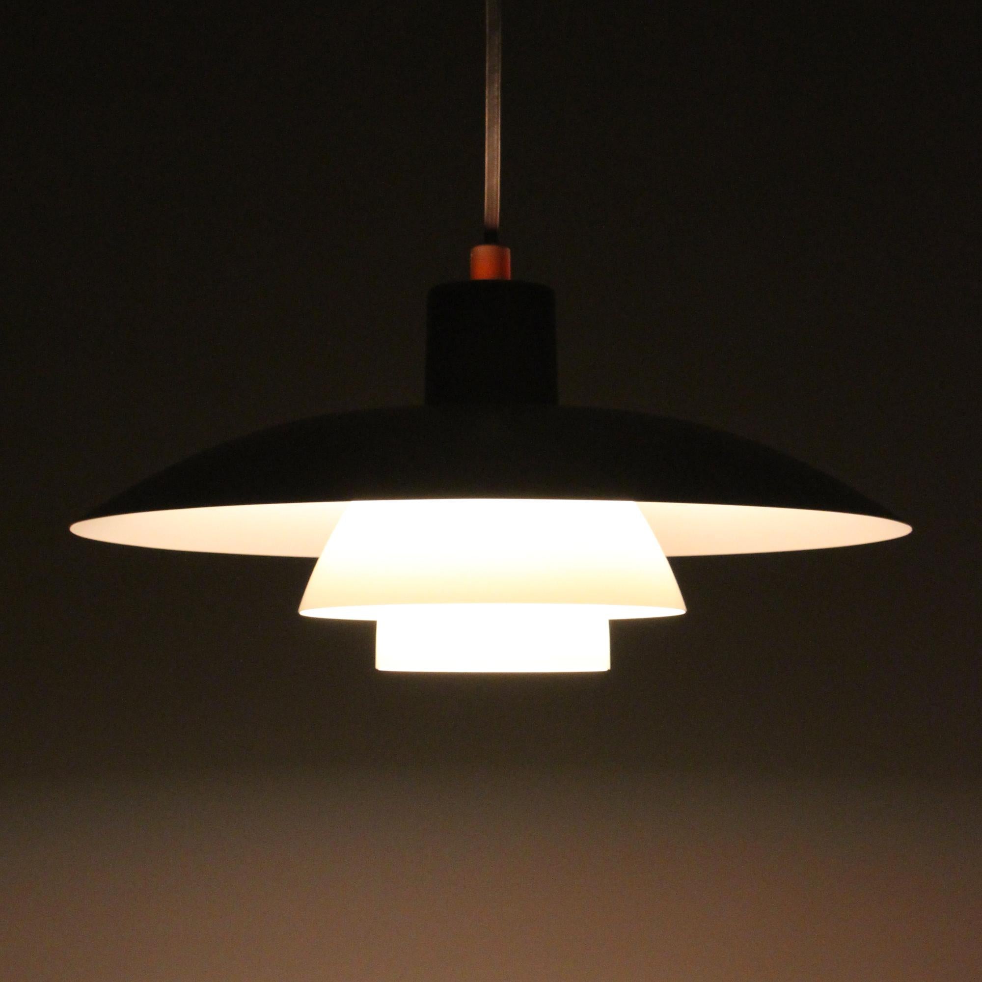 Danish PH 4/3 White Pendant by Poul Henningsen for Louis Poulsen in 1966