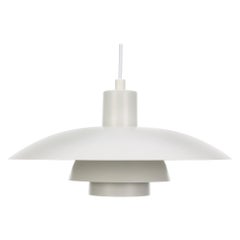 PH 4/3 White Pendant by Poul Henningsen for Louis Poulsen in 1966