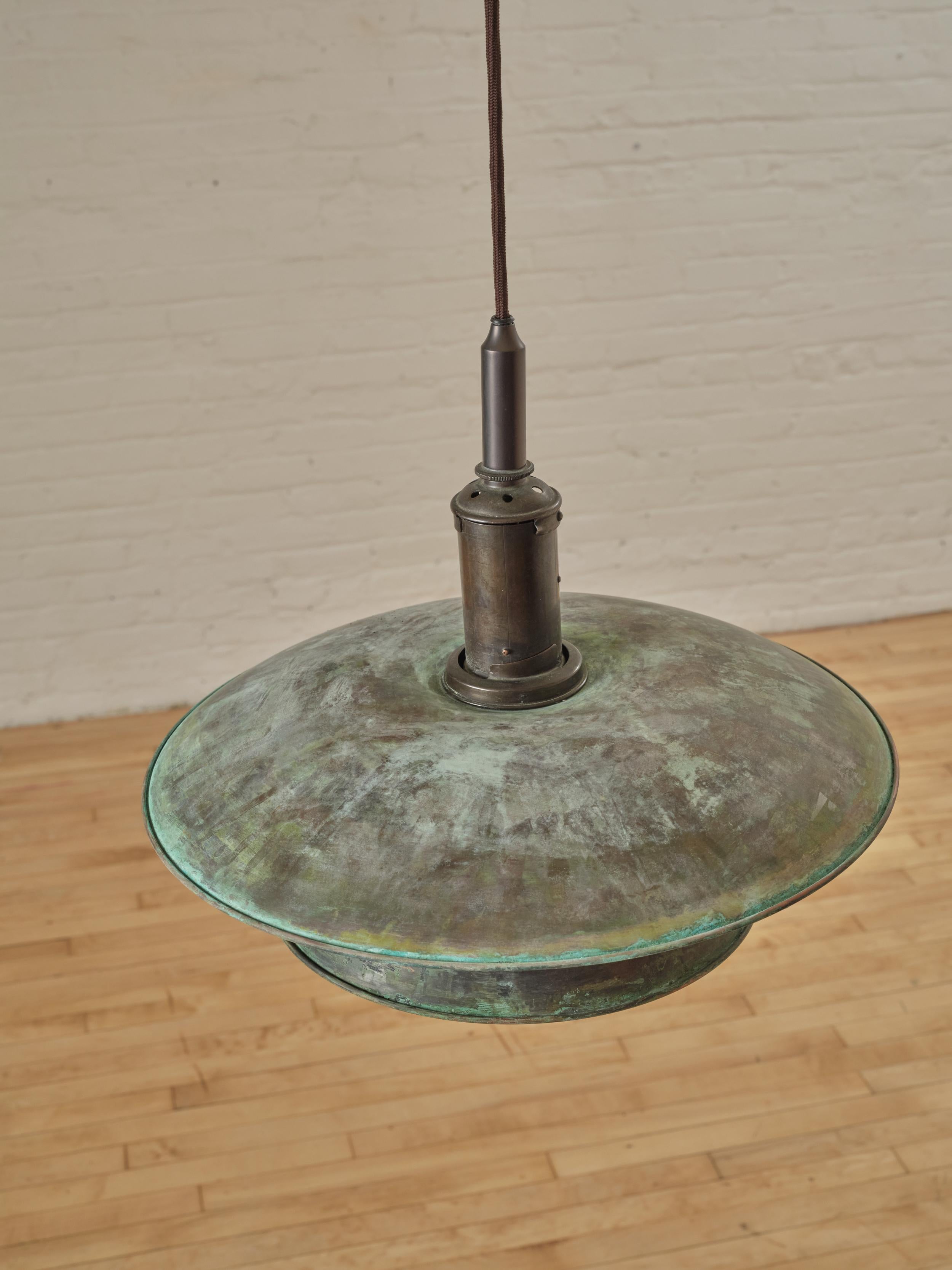 PH 4/4 Ceiling Pendant by Poul Henningsen for Louis Poulsen In Good Condition For Sale In Long Island City, NY