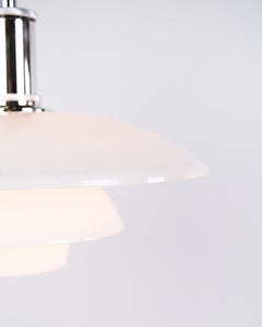 PH 4½-4 Pendant in White Opal Glass & Chrome, Poul Henningsen for Louis Poulsen