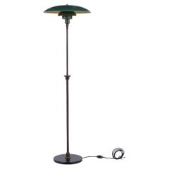 PH 5/3 - Floor lamp with green copper shades by Poul Henningsen