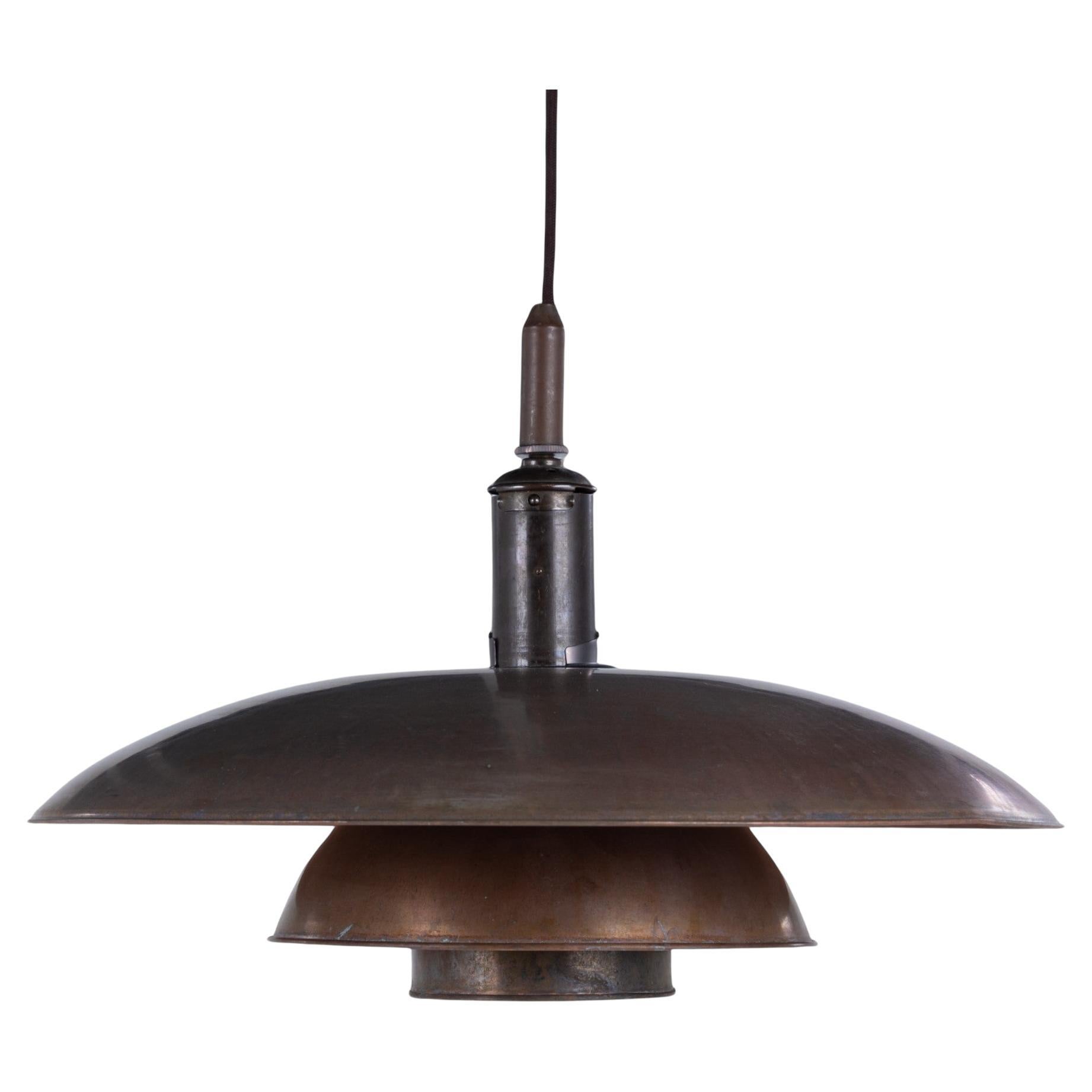 PH 5/4 - Pendant in patinated copper by Poul Henningsen For Sale