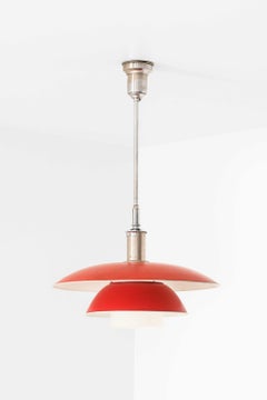 Lampada da soffitto PH-5 in cromo, lacca e metallo di Poul Henningsen, 1927-1928