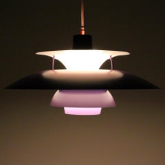 PH 5 Purple Pendant by Poul Henningsen in 1958 for Louis Poulsen