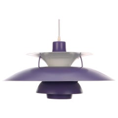 Vintage PH 5 Purple Pendant by Poul Henningsen in 1958 for Louis Poulsen