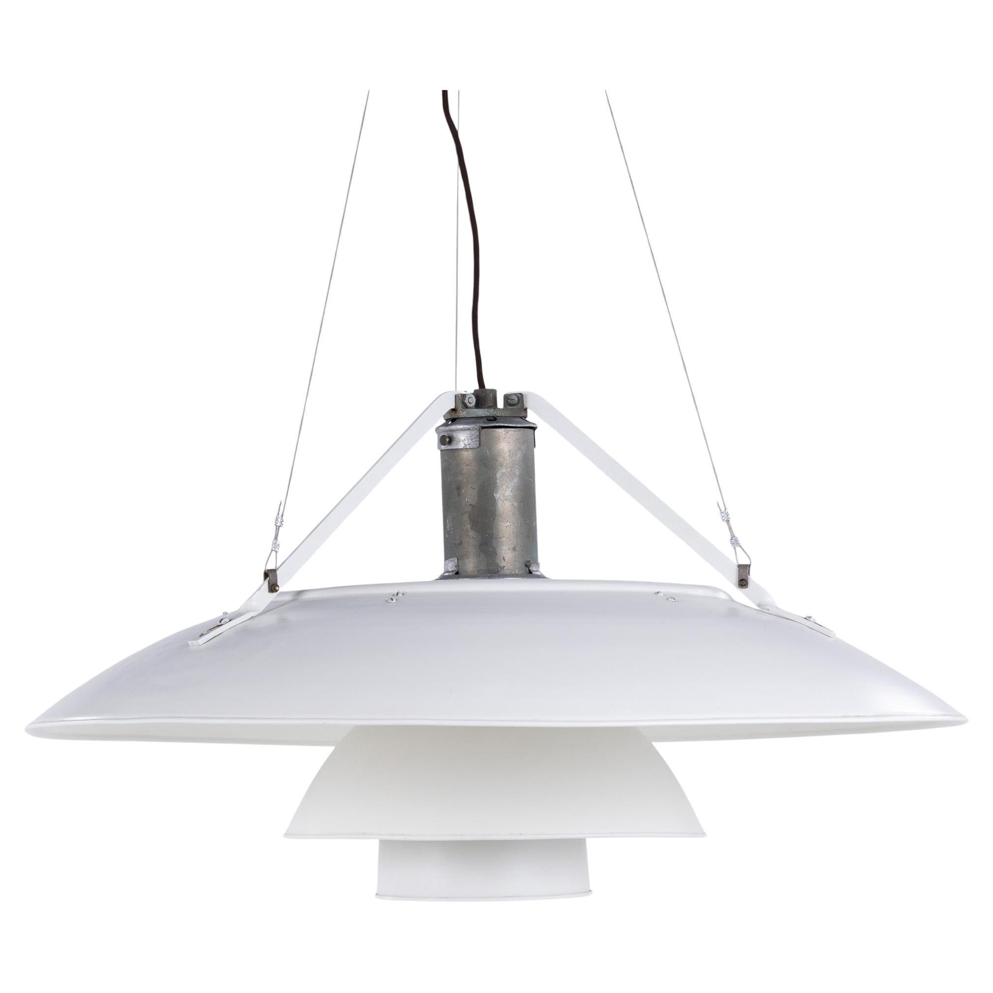 PH 8/6 - Grande suspension "Tennis Lamp" en aluminium par Poul Henningsen en vente