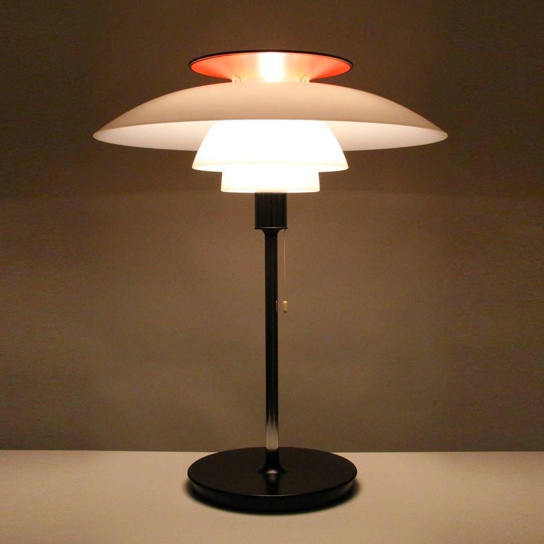 Danish PH 80 Large Table Lamp by Poul Henningsen for Louis Poulsen in 1974 For Sale