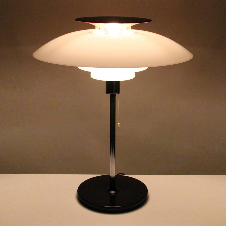 Late 20th Century PH 80 Large Table Lamp by Poul Henningsen for Louis Poulsen in 1974 For Sale