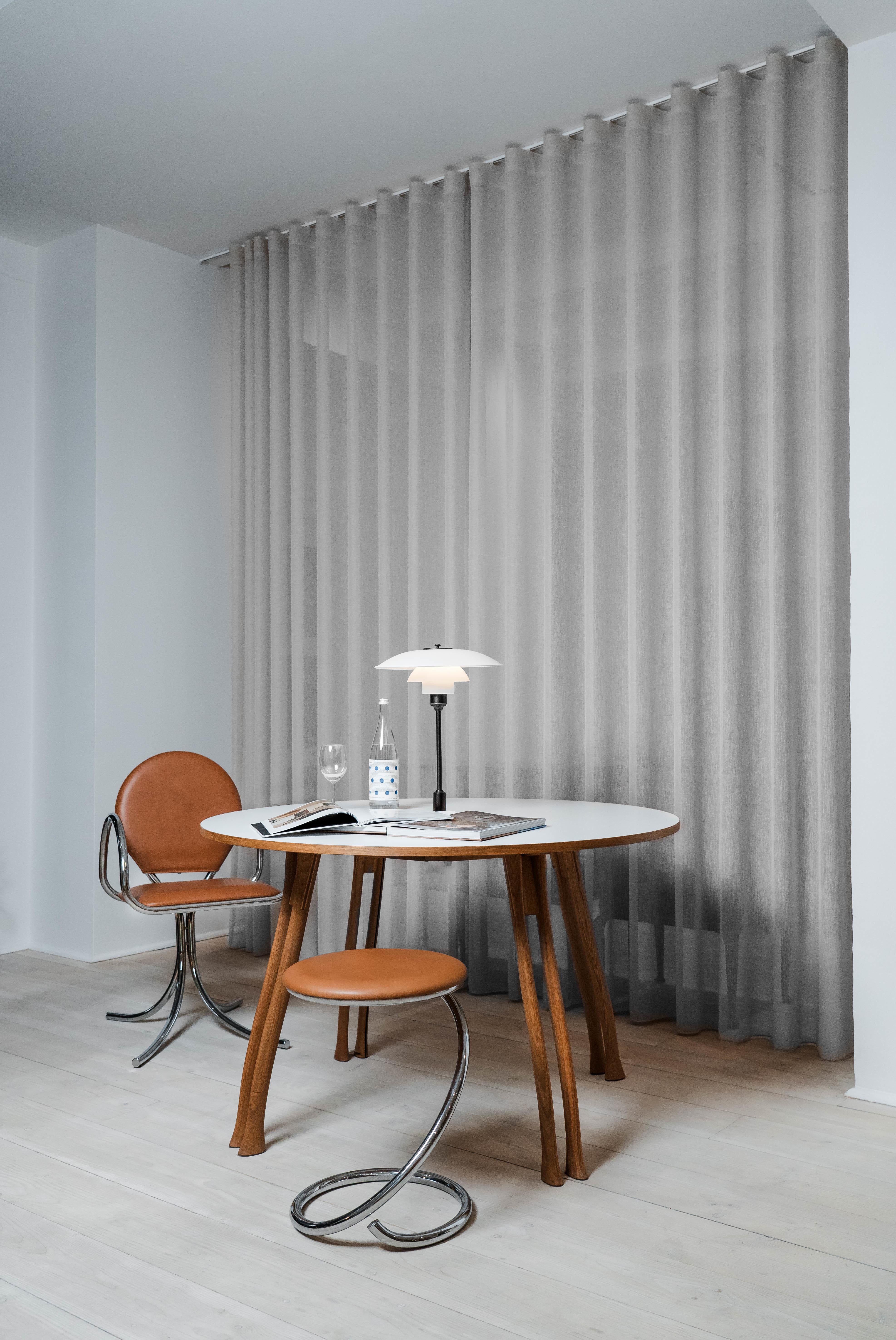 PH Sessel, Chrom, Leder Extreme Nussbaumholz im Zustand „Neu“ im Angebot in Copenhagen, DK