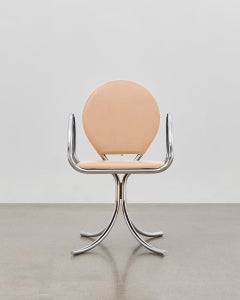 PH Armchair, Chrome, Leather Natural Un-Dyed