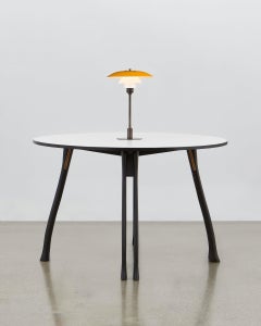 PH Mesa Axe, Patas Roble Negro, Placa Laminada, Amarillo PH Lámpara 3 ½ - 2 ½