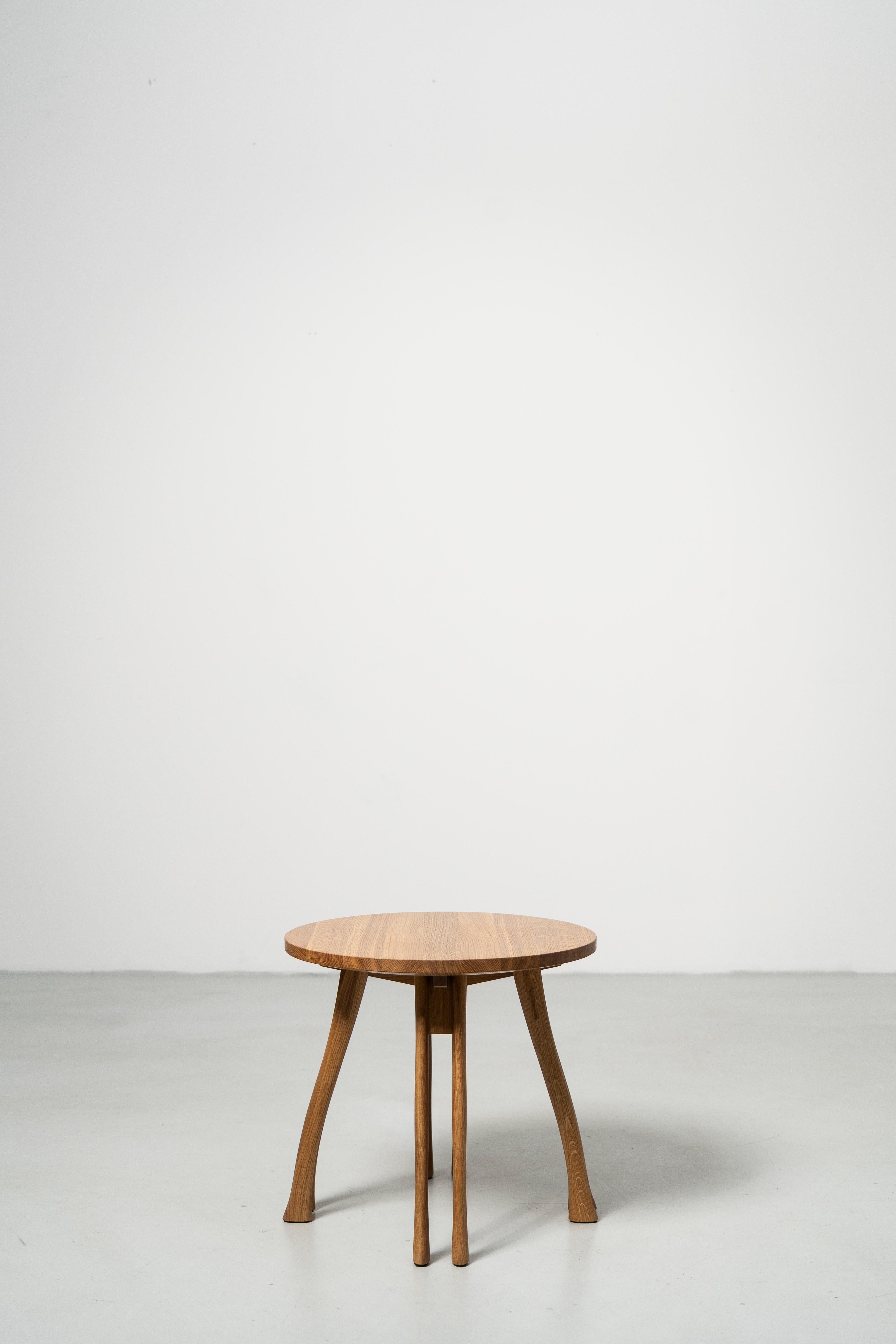 PH Axe Table Lounge, Natural Oak Legs, Veneer Table Plate, White PH 3 ½-2 ½ Lamp In New Condition For Sale In Copenhagen, DK