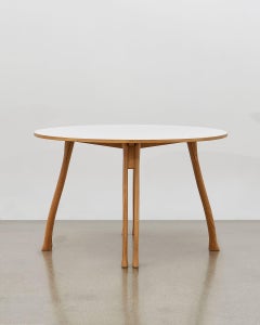 PH Axe Table, natural oak legs, laminated plate, without lamp