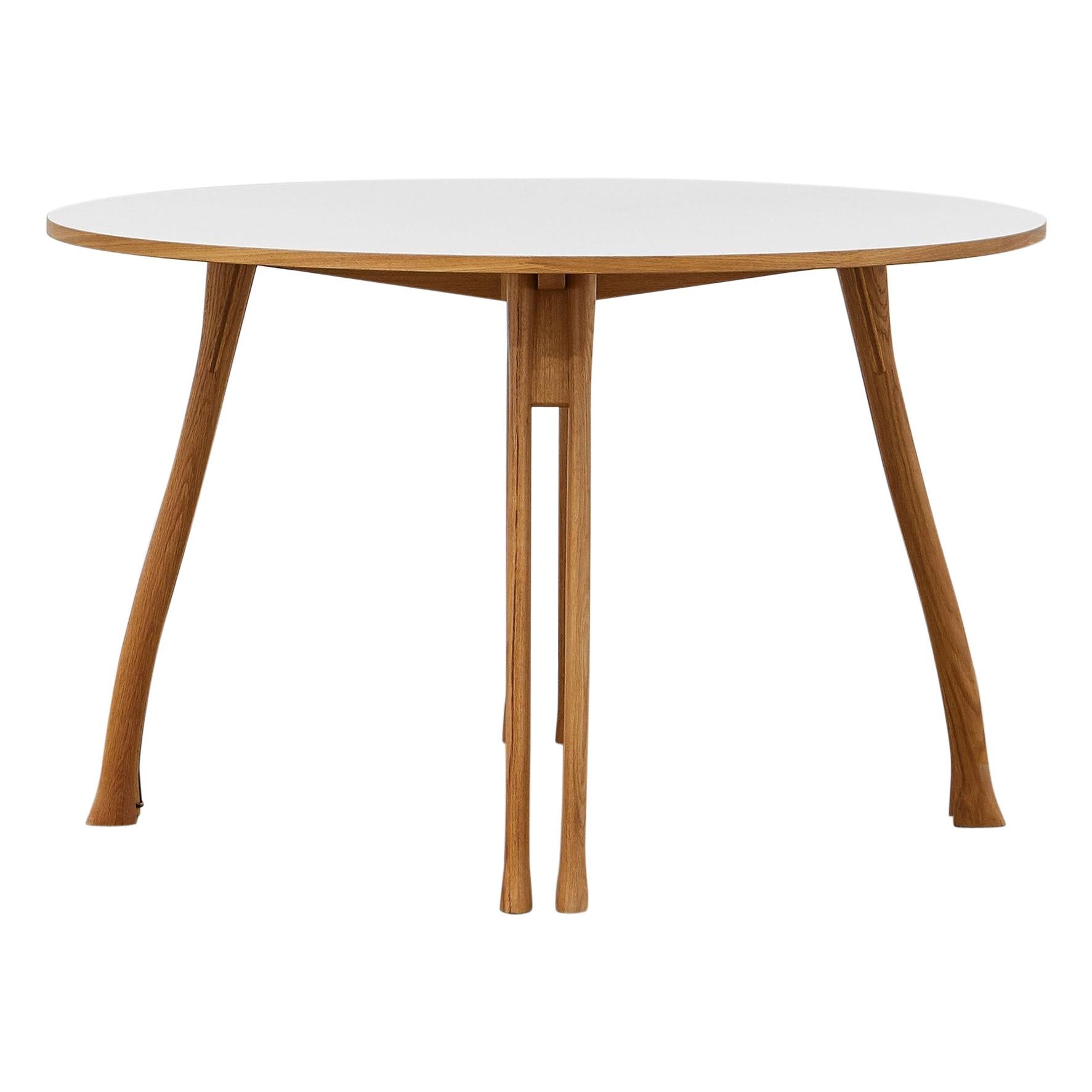 PH Axe Table, natural oak legs, laminated plate, without lamp
