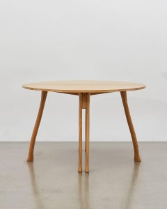 PH Axe Table, Natural Oak Legs, Veneer Table Plate with Veneered Edge