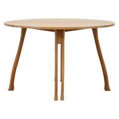 PH Axe Table, Natural Oak Legs, Veneer Table Plate with Veneered Edge