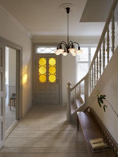 'PH Centenary Edition' 6-Arm Aged Brass & Glass Chandelier for Louis Poulsen