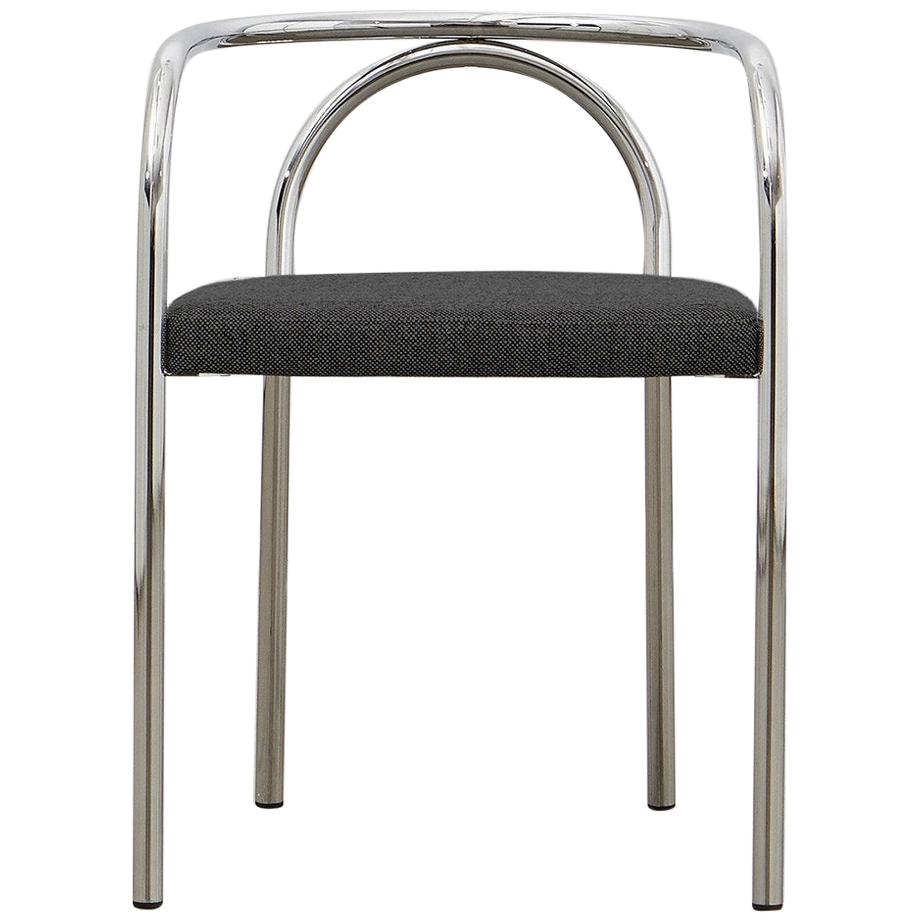 PH Chair, chrome, hallingdal black 190 For Sale