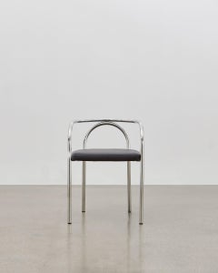 PH Chair, Chrome, Leather Extreme Black