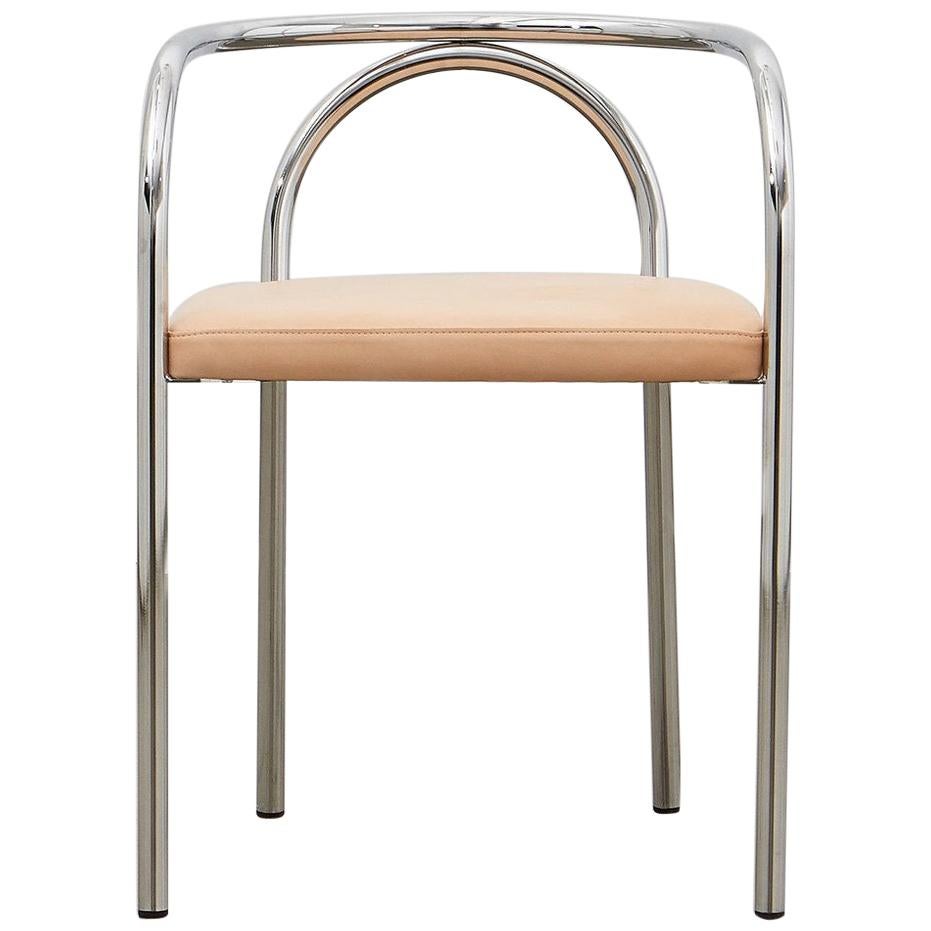 PH Chair, Chrome, Leather Natural Un-Dyed