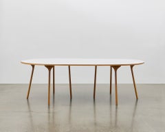 PH Circle Table, 1270x2370mm, Natural Oakwood Legs, Laminated Plate