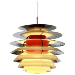 PH Contrast Pendelleuchte von Poul Henningsen für Louis Poulsen:: 1960er Jahre "Kontrast Lamp"