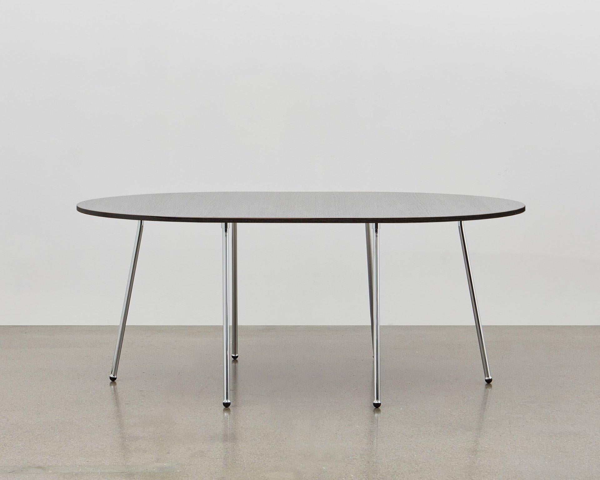 The PH dining table was designed in 1937; it is simple and elegant. Function meets form and the distinctive, light look of the PH dining table makes it suitable for any purpose at the home, at work or in the meeting room.

The PH dining table can