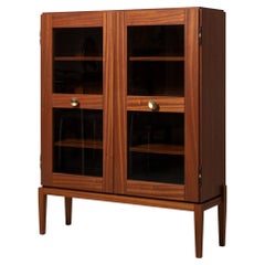 PH Display Cabinet -  mahogany veneer with glass doors for visual display