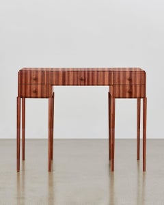 PH Dressing Table, mahogany veneer, white ash wood drawers