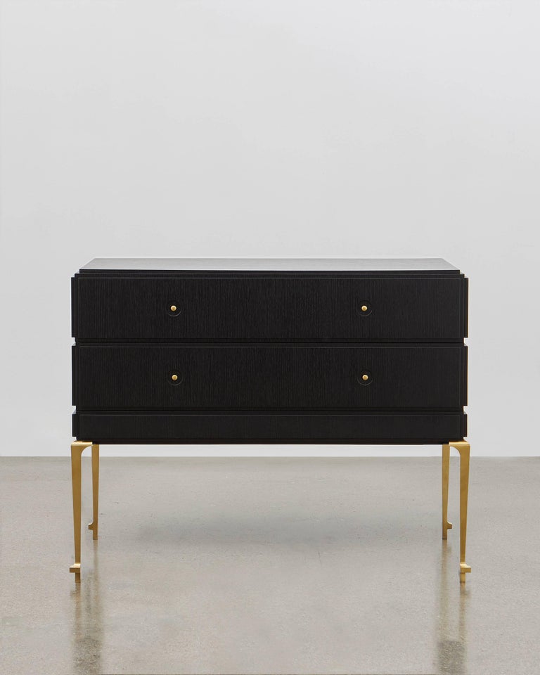 PH Grand Chest of Drawers, Brass Legs, Black Oak Veneer, White Ash Wood Drawers For Sale at 1stDibs | ash wood chest of drawers, black dresser with gold legs PH Grand Chest of Drawers, Brass Legs, Black Oak Veneer, White Ash Wood Drawers For Sale at 1stDibs | ash wood chest of drawers, black dresser with gold legs