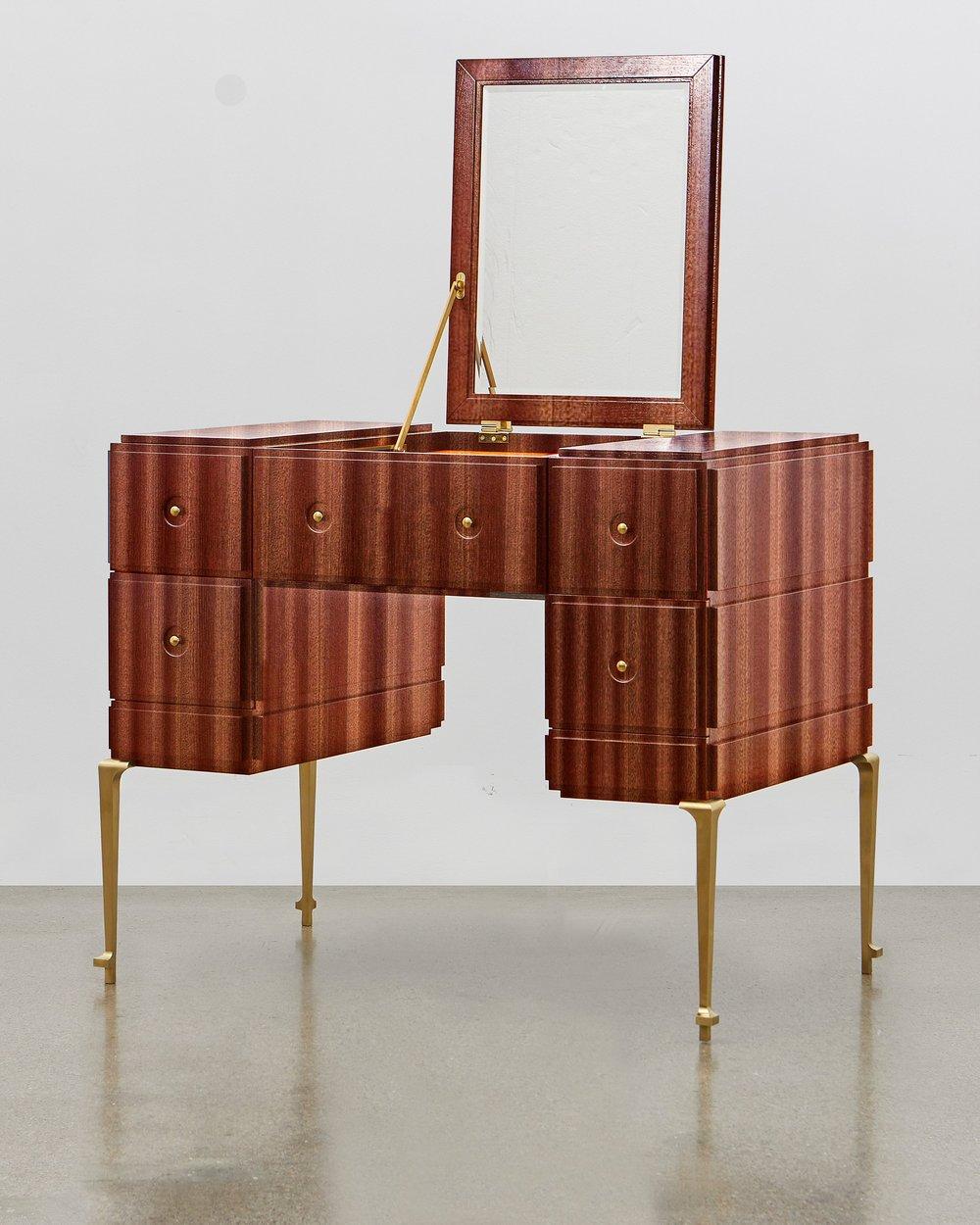 Designed in 1920 by Poul Henningsen (PH), the PH grand dressing table is the larger relative of the PH dressing table, sharing all of the beautiful design features of its narrower counterpart – with the added advantage of extra storage space.

The