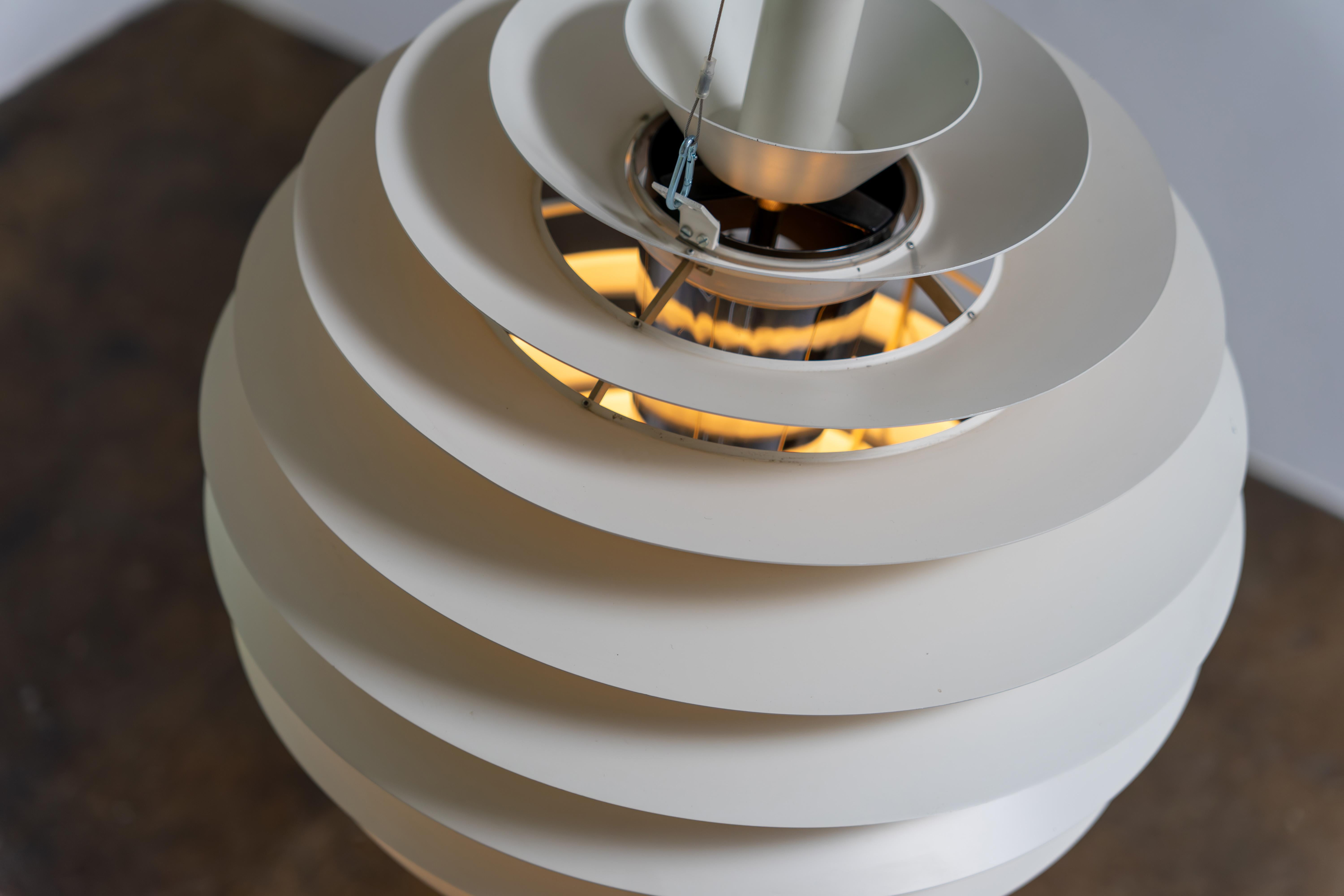 PH Louvre Pendant - Louis Poulsen Design by Poul Henningsen, 1957 For Sale 3