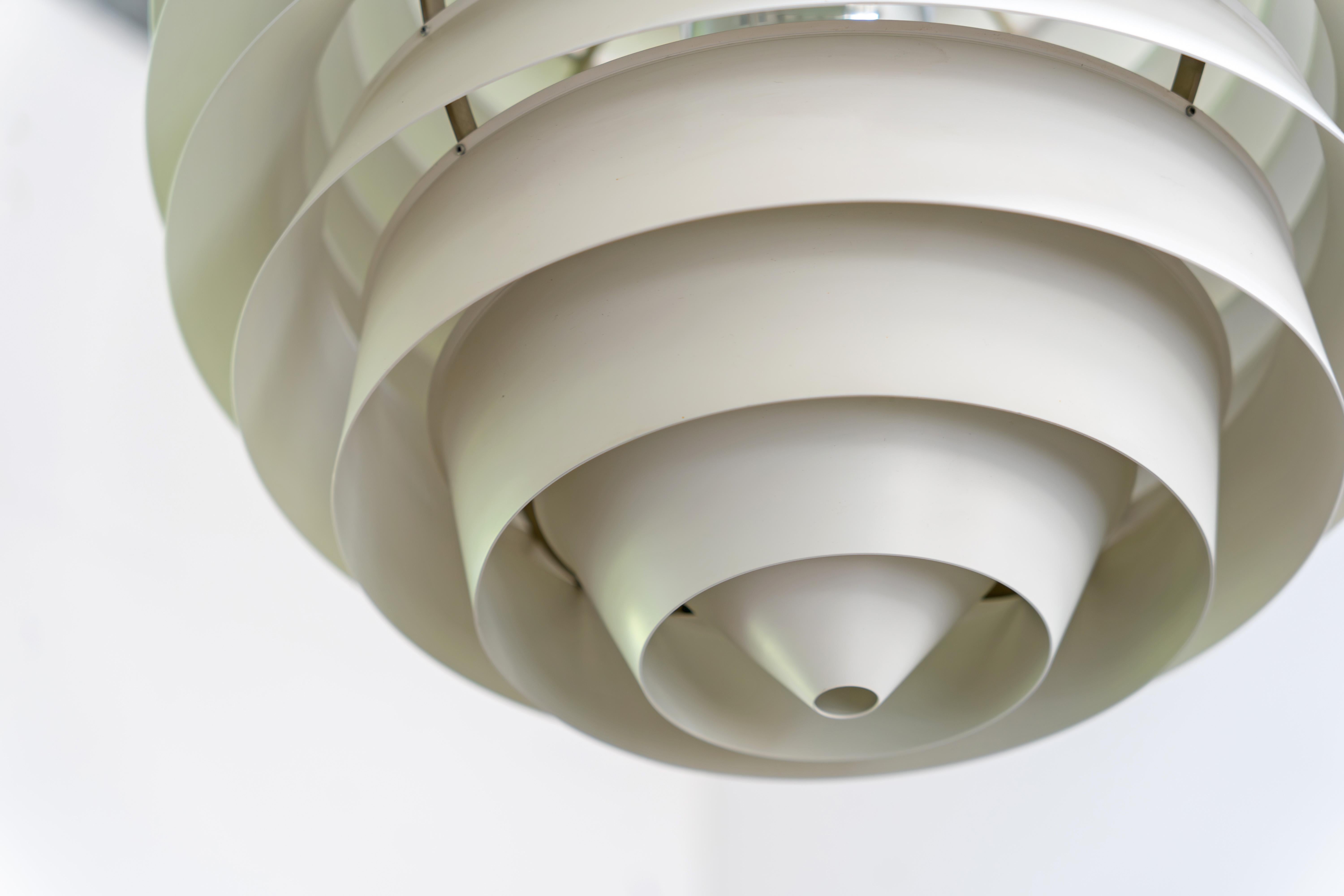 PH Louvre Pendant - Louis Poulsen Design by Poul Henningsen, 1957 For Sale 4