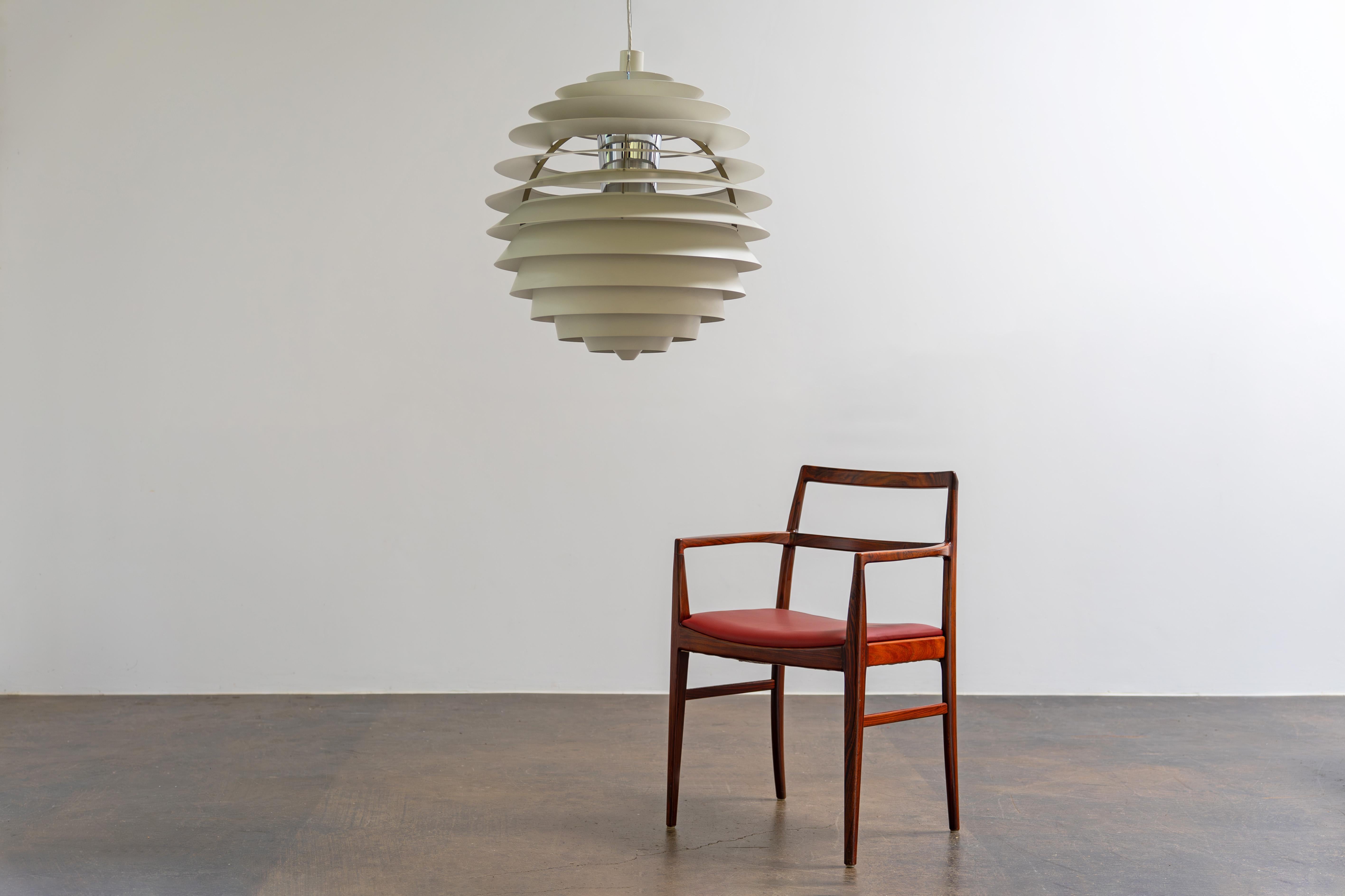Danish PH Louvre Pendant - Louis Poulsen Design by Poul Henningsen, 1957 For Sale