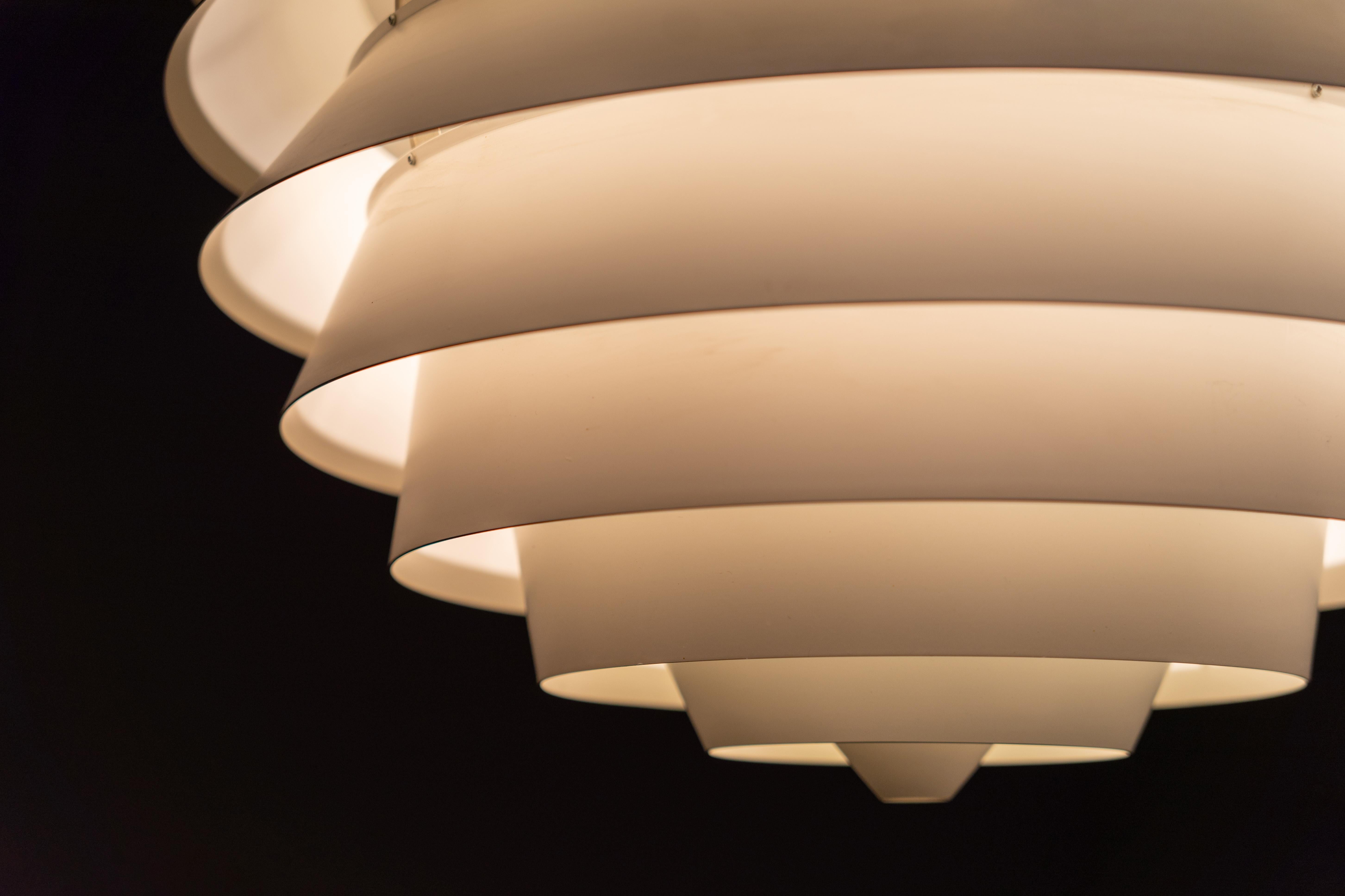 PH Louvre Pendant - Louis Poulsen Design by Poul Henningsen, 1957 For Sale 1