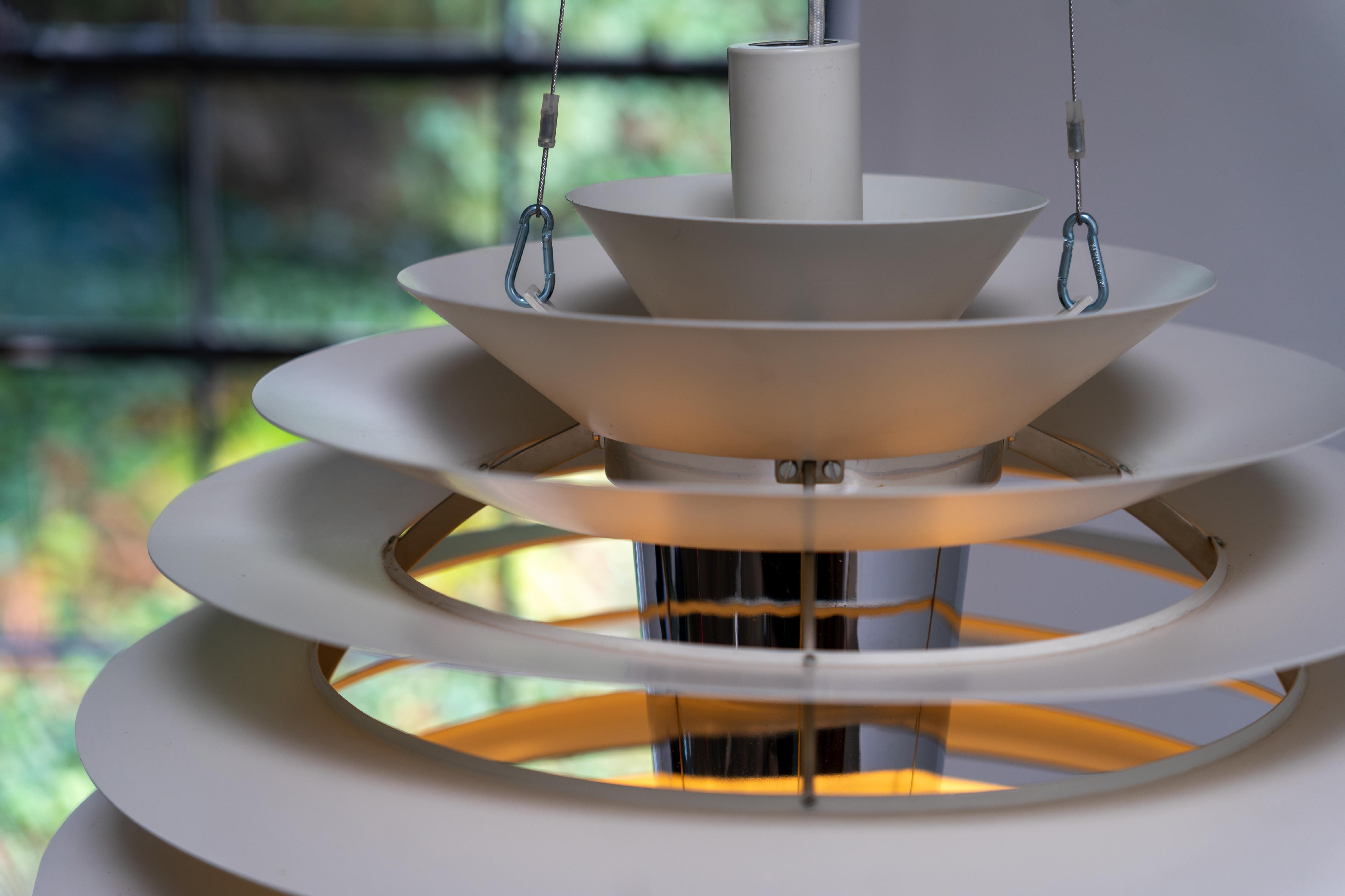 PH Louvre Pendant - Louis Poulsen Design by Poul Henningsen, 1957 For Sale 2