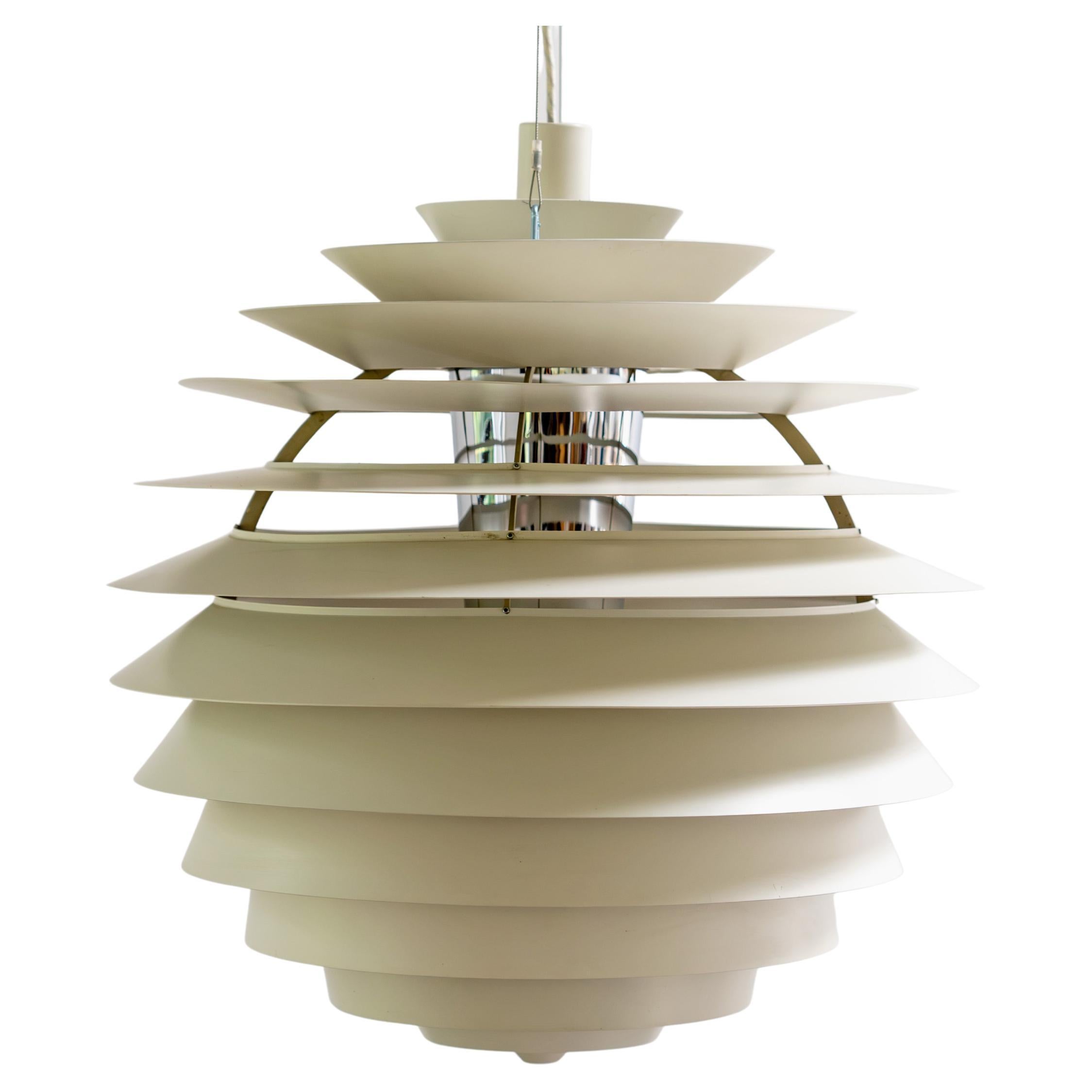 PH Louvre-Pendelleuchte – Louis Poulsen Design von Poul Henningsen, 1957