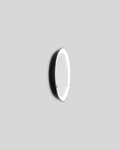PH Mirror, Black Painted Satin Matt, diameter 360mm, on/off Pull Cord, ph