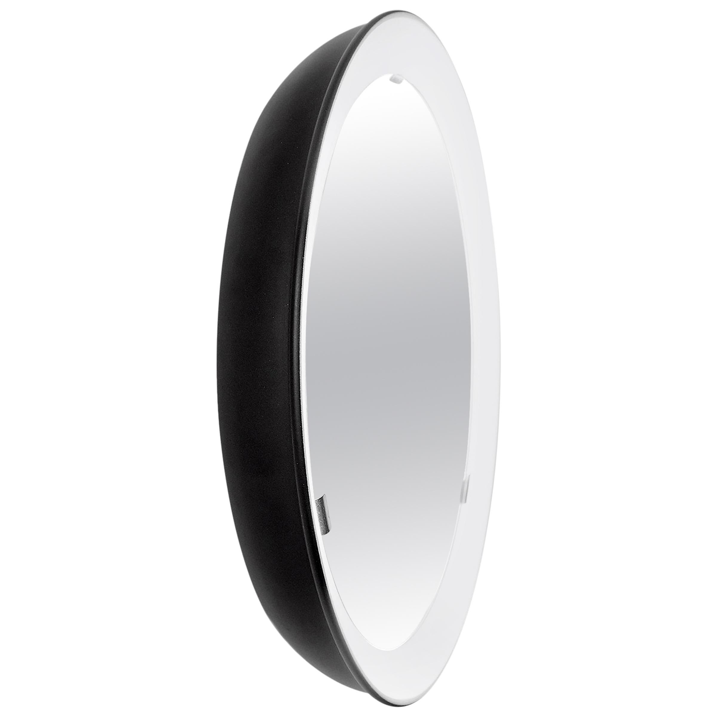 PH Mirror, Black Painted Satin Matt, Diameter 700mm, on/off Pull Cord, Ph For Sale