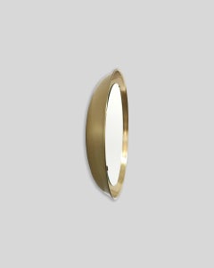 PH Mirror, brass brushed, diameter 500mm, on/off pull cord, ph initials