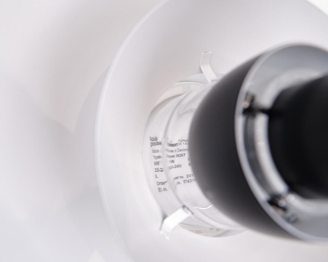 Metal PH Outdoor Wall Lamp Model PH 3-2½ In V2 Black By Poul Henningsen For Sale