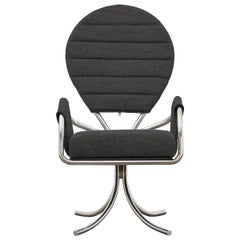 PH Pope Chair, Chrome, Hallingdal Black 190