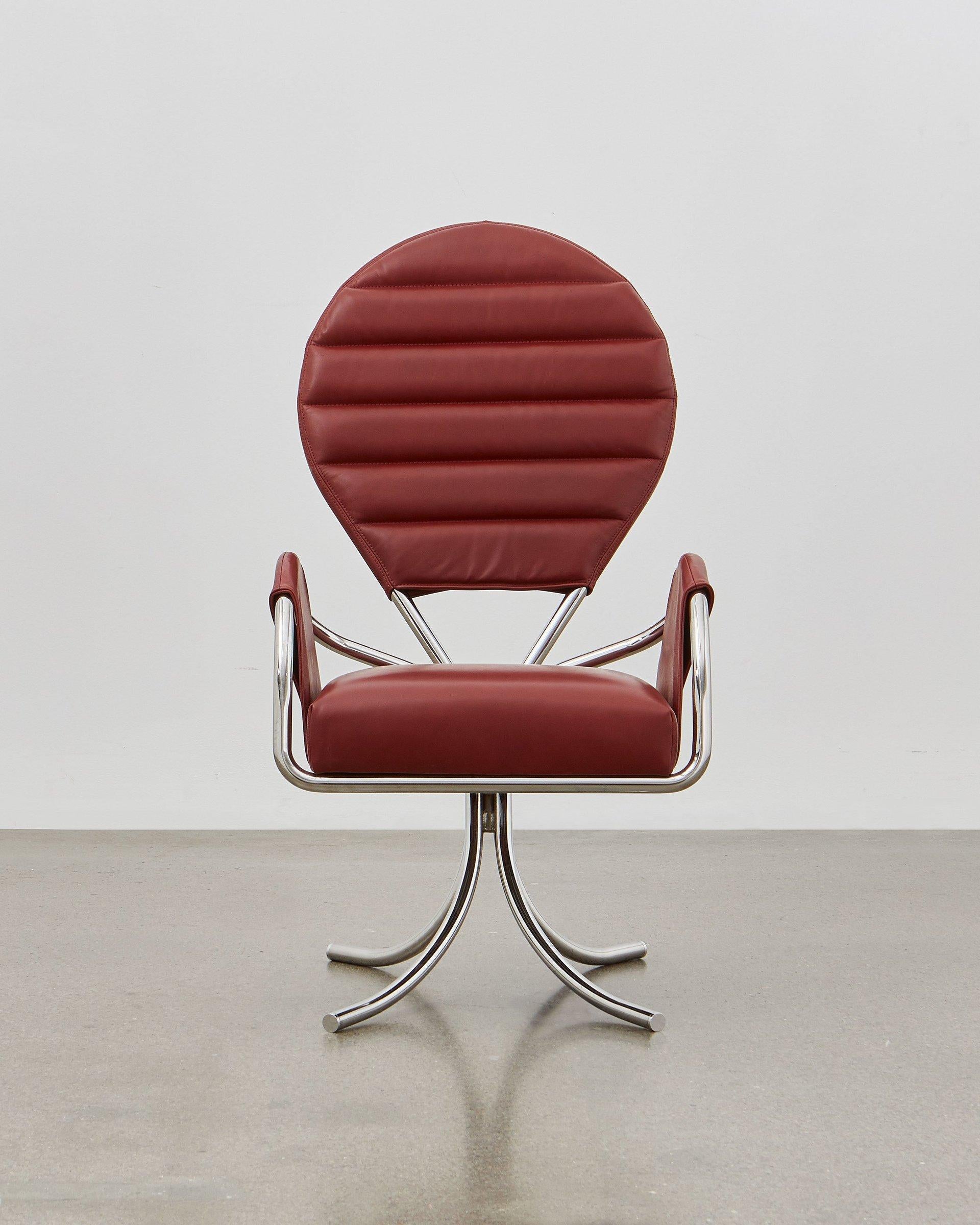 The traditional Pope’s hat provided the inspiration for the shape of the chairs back, which is noted for its superior support and comfort. 

The Pope Chair is designed in 1932 and is a clear statement that fits so well into all settings, whether
