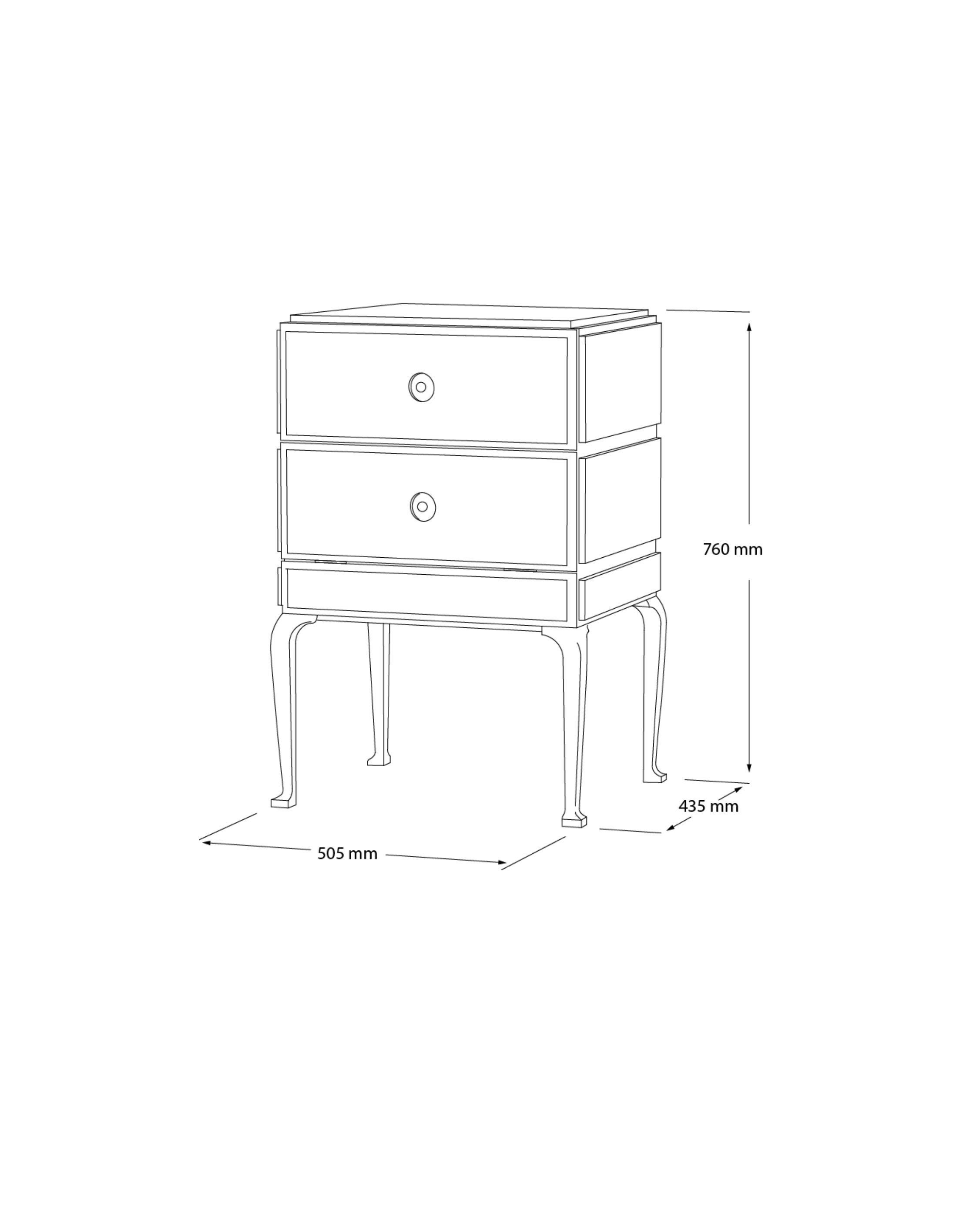 Cassettiera piccola PH, gambe in legno, impiallacciatura in Oak nero, cassetti in Wood Wood bianco In condizioni Nuovo in vendita a Copenhagen, DK