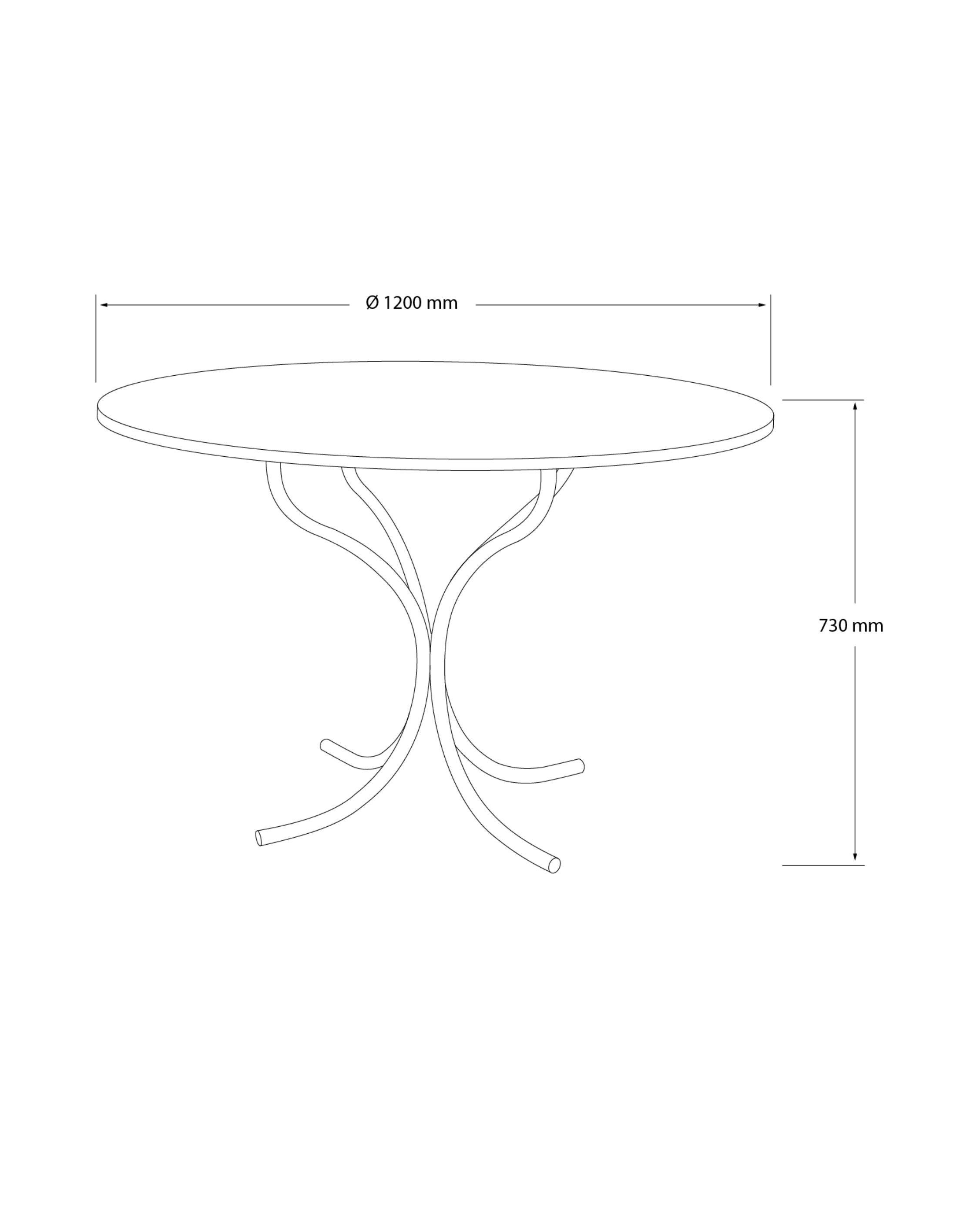PH Table - Chrome legs with solid natural oak table plate (21. Jahrhundert und zeitgenössisch) im Angebot